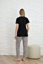 Women's Leopard Printed Pajamas Set Rainy Surface Application 100% Cotton - 4