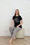Women's Leopard Printed Pajamas Set Rainy Surface Application 100% Cotton - 6