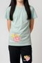Smile Printed Girl's Short Sleeve T-Shirt and Sweatpants Set - 4