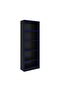 Atlaz Bookcase - Blue/Black L59.8xW25.5xH160cm - 2