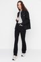 Leo Max Vanessa Black Spanish Leg Flare Women's Jeans - 4