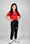 Attract Printed Girl's Short Sleeve T-Shirt and Sweatpants Set
