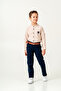 boy / long sleeve crew neck / shirt trousers / men's suit with belt - 2