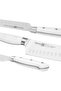 7" Santoku Knife German Stainless Steel X30Cr13 Kitchen Granton Knife White ABS Handle - 4