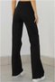 Leo Christian 90's Black Lycra Palazzo Loose Leg Super High Waist Jean Trousers - 2