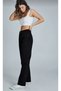 Black Loose Wideleg Palazzo Jean Women's Fadeproof Lycra Denim Trousers - 2