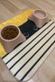 Cat Dog Feeding Food and Water Mat with Pet Figure Easy to Clean Absorbent Mat 50*70 cm - 2