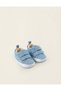 Fabric Trainers for Newborn Boys, Blue