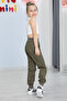 Khaki Waist and Ribbed Leg Girls' Trousers 20478 - 4