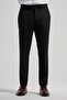 Men's Black Flexible Slim Fit Trousers with Side Pockets 1003250160