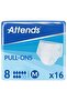Pull On 8 Medium Incontinence Adult Diapers, Unisex - 16 Pieces