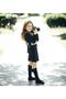 Girl's Burgundy Sequin Velvet Evening Dress with Bolero - 8
