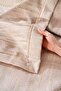 طقم مفرش سرير مزدوج مطرز من ألينا كابتشينو - طقم زينة مكون من 4 قطع - 7