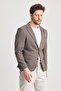 Pacune Men's Brown Cotton Blended Slim Fit Lycra Flexible Sports Blazer Jacket - 5