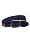 100% Genuine Leather, 4 cm Suede Navy Blue Women's Belt with Nickel Buckle; Jeans, Sports Belt=Suede.23.Navy Blue - 3