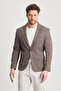 Pacune Men's Brown Cotton Blended Slim Fit Lycra Flexible Sports Blazer Jacket - 7