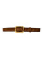 100% Genuine Leather, Gold Buckle, 4 cm Suede Milk Brown Women's Belt; Jeans, Sports Belt=Suede.08.Sütka - 6