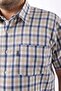 Short Sleeve Plaid Cotton Men's Shirt Kk-8069-Tss - 2