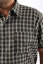 Short Sleeve Plaid Cotton Men's Shirt Kk-8073-Tss - 2