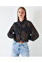 Polka dot pattern transparent shirt - 2