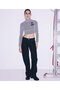 Silvery Crop Blouse - 5