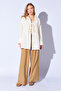 Muslin Natural Cotton Tied Kimono Shirt |   Ecru - 3