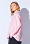 Striped Shirt Bustier Double Women's Set |   Pink Mkw 181141 -01 - 3