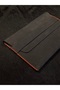 Macbook Air Pro Case 13 13.3 13.6 Inch Compatible Anthracite Genuine Leather Handmade Laptop Bag - 2