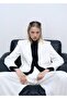 Straight Cut Button Blazer Jacket - 6