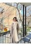 Women's Cream Tassel Scarf Shawl - 3