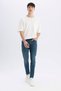 Carlo Skinny Fit Extra Narrow Fit Regular Waist Extra Narrow Leg Jean Trousers B2570Ax24Sm - 3