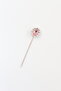 Pink Crystal Stone Scarf and Shawl Pin, Turban and Hijab Pin - 7