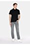045 David Regular Fit Mid Waist Straight Leg Men's Black Jean Trousers - 3