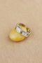 Steel Ring - Adjustable Steel Zircon Stone Stylish X Model Silver Gold Ring Does Not Tarnish or Fade