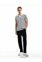 Striped Short Sleeve Regular Fit V-Neck Polo T-Shirt - 2