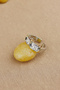 Steel Ring - Adjustable Steel Zircon Stone Stylish X Model Silver Gold Ring Does Not Tarnish or Fade - 7