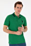 Men's Slim Fit Polo Neck Green Basic T-Shirt 50279569-Vr054 - 3