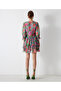 Mini Floral Patterned Dress - 8