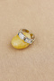 Steel Ring - Adjustable Steel Zircon Stone Stylish X Model Silver Gold Ring Does Not Tarnish or Fade - 6