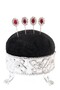 4-Pack of Burgundy Ruby ​​Stone Scarf Pins. The Pin of the Shawl. The Turban Pin. The Headscarf Needle. Pin for Scarf and Shawl. - 4