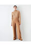 Relaxed fit rib stitching pants