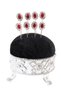 8-Pack of Burgundy Ruby Stone Scarf Pins. The Pin of the Shawl. The Turban Pin. The Headscarf Needle. Pin for Scarf and Shawl. - 2