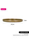 Ceramic Plate Brown 26.5cm - 3