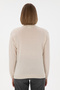 Women's Cream Crew Neck Sweater 50297432-Vr071 - 5