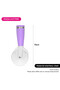 Stainless Steel Pizza Cutter With Ergonomic Handle Purple - 3