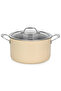 Sauce Pan With Glass Lid 6L/24x13.5cm Brigitte Series Stainless Steel