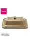 Ceramic Butter Dish Brown 21.7cm - 2