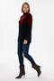 Women's Burgundy Turtleneck Sweater 50293134-Vr014 - 4