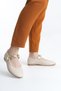 Daily Women's Beige Skin Ballerina Strap Adjustable Buckle Lightweight Comfortable Shoes - 4
