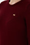 Women's Burgundy Crew Neck Basic Sweater 50312922 -Vr014 - 7